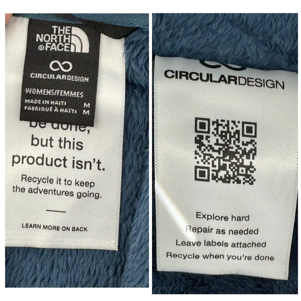 The North Face Women's Osito Jacket Full Zip Front Closure in Blue (Space) SZ M - Picture 3 of 10